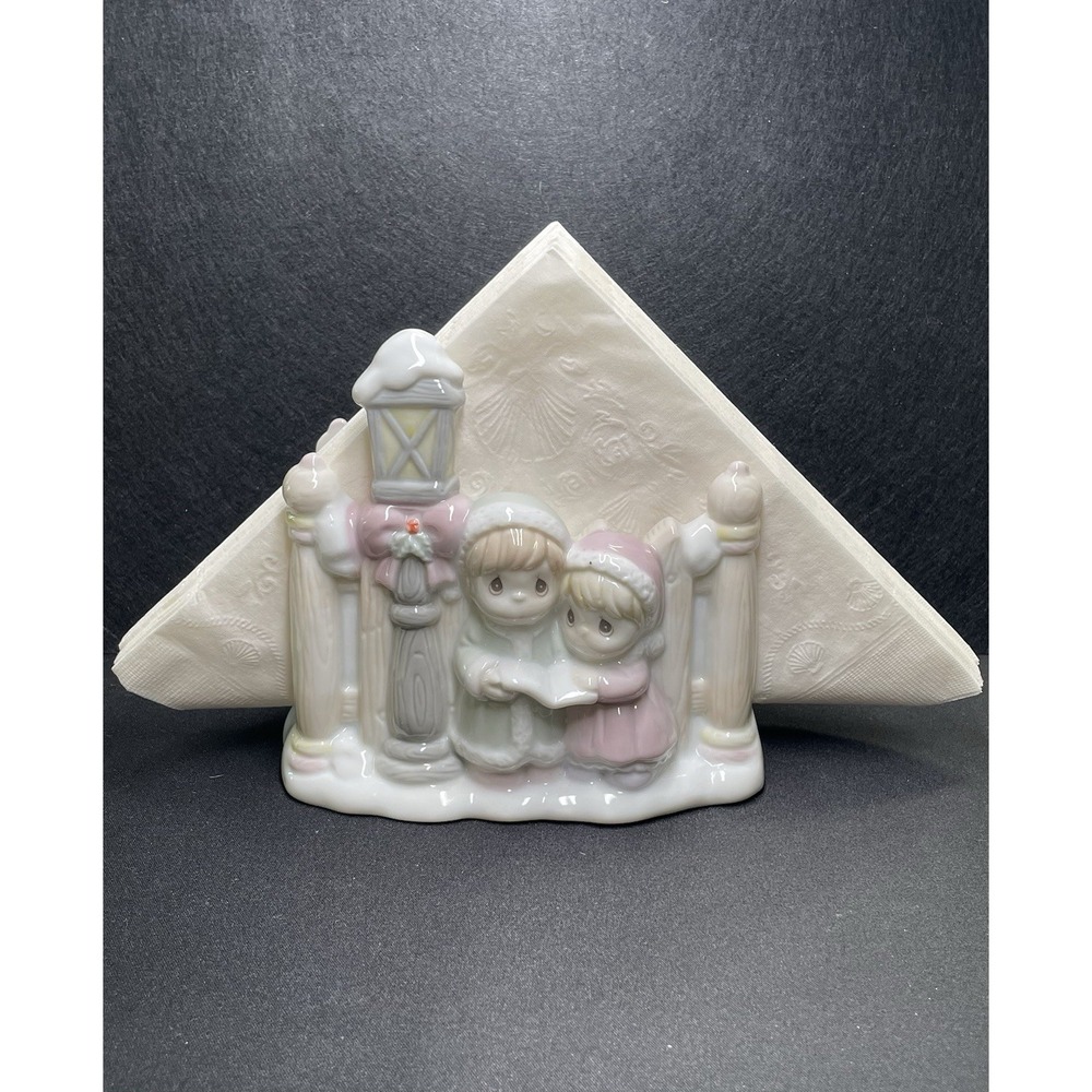Vintage 1994 Precious Moments Christmas Napkin Holder New no original Box Mint!